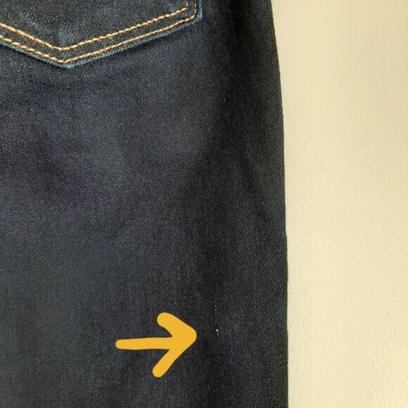 LEVI'S 312 | Shaping Slim Stretchy Dark Wash Crop Ankle Jeans Sz 25 Altered - Picture 9 of 15